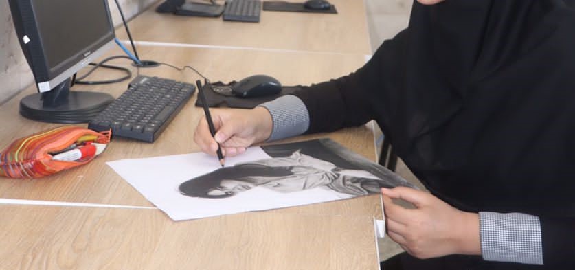 Graphic workshops as a part of Charitable Educational Program - Dr naraqi's charity